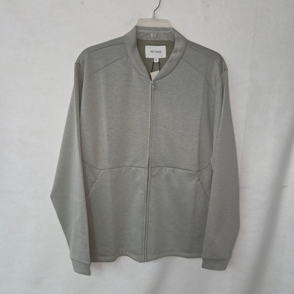 Method Chervo Jacket‎ Mens XL Green Full Zip Bomber Stretch Lightweight NEW